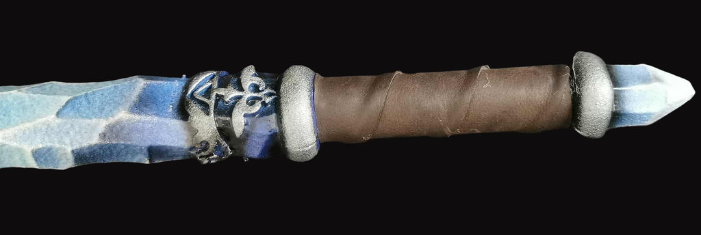 Frost-Blue Crystal Rod - 24" - LARP & Cosplay Spellcasting Prop