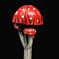 Sporewhisper LARP Mushroom Wand - 18"