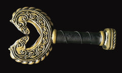 larp sword with horse motifs