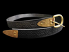 veg-tan leather belt