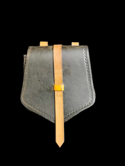 veg-tan leather pouch