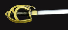 Larp Officers Side Sword - 40" -  Carbon Fibre