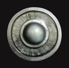 LARP Domed Buckler 13" – Dark Wood Finish | UK-Safe Foam Shield